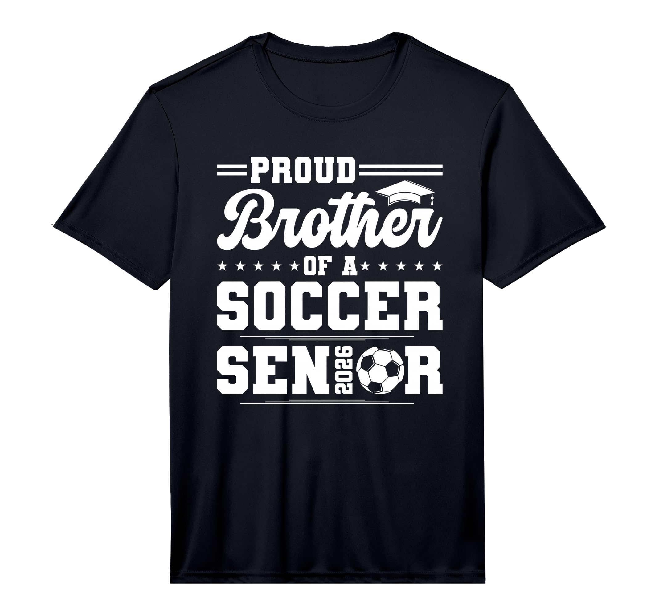 Proud Brother 2026 Senior Soccer Graduate T-Shirt - Unique Graphic Unisex