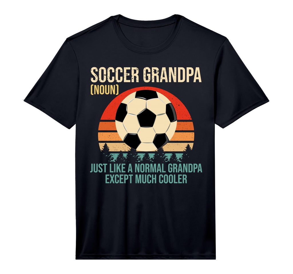 Mens Soccer Grandpa Definition T-Shirt - Minimalist Print for Adults