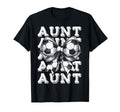 Coquette Soccer Aunt Matching Family Bow T-Shirt - Custom Art Print Unisex
