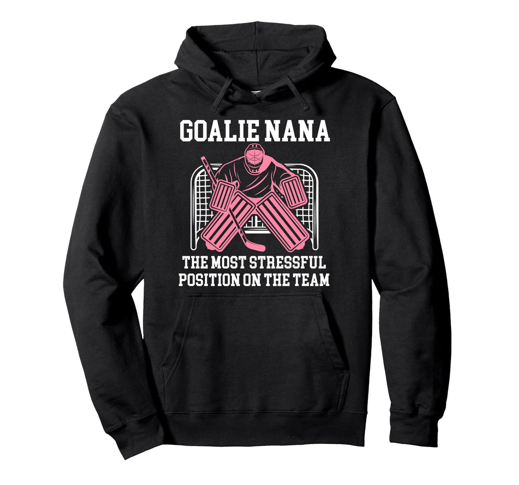 Funny Hockey Goalie Nana Hockey Keeper Hoodie - Custom Art Print Men Women