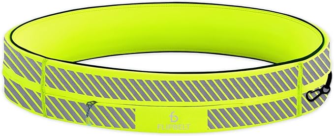 FlipBelt Classic Running Belt, Running Fanny Pack for Women and Men, USA Company
