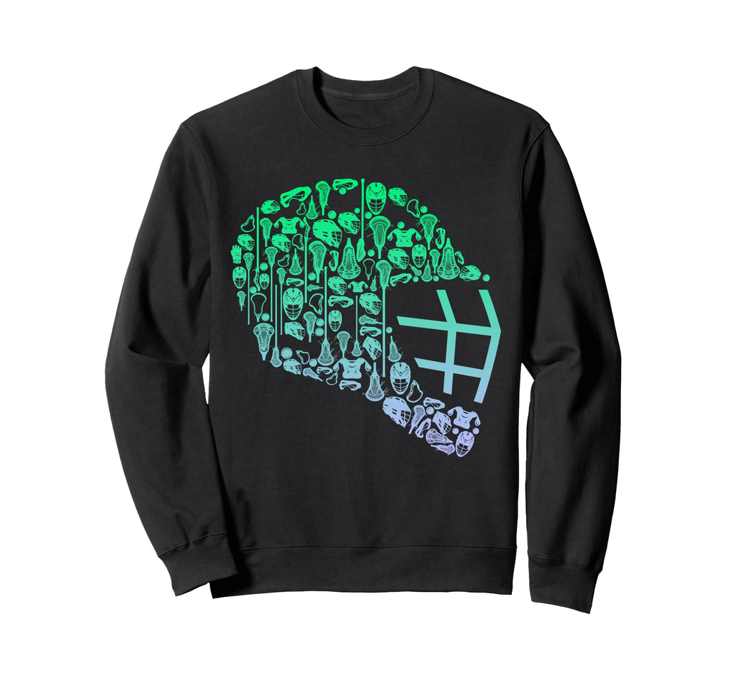 Lacrosse Helmet Lacrosse Goalkeeper Sweatshirt - Trendy Graphic for Adults