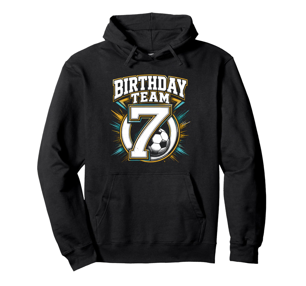 Birthday Team 7Th Birthday Soccer Squad Hoodie - Unique Graphic Unisex