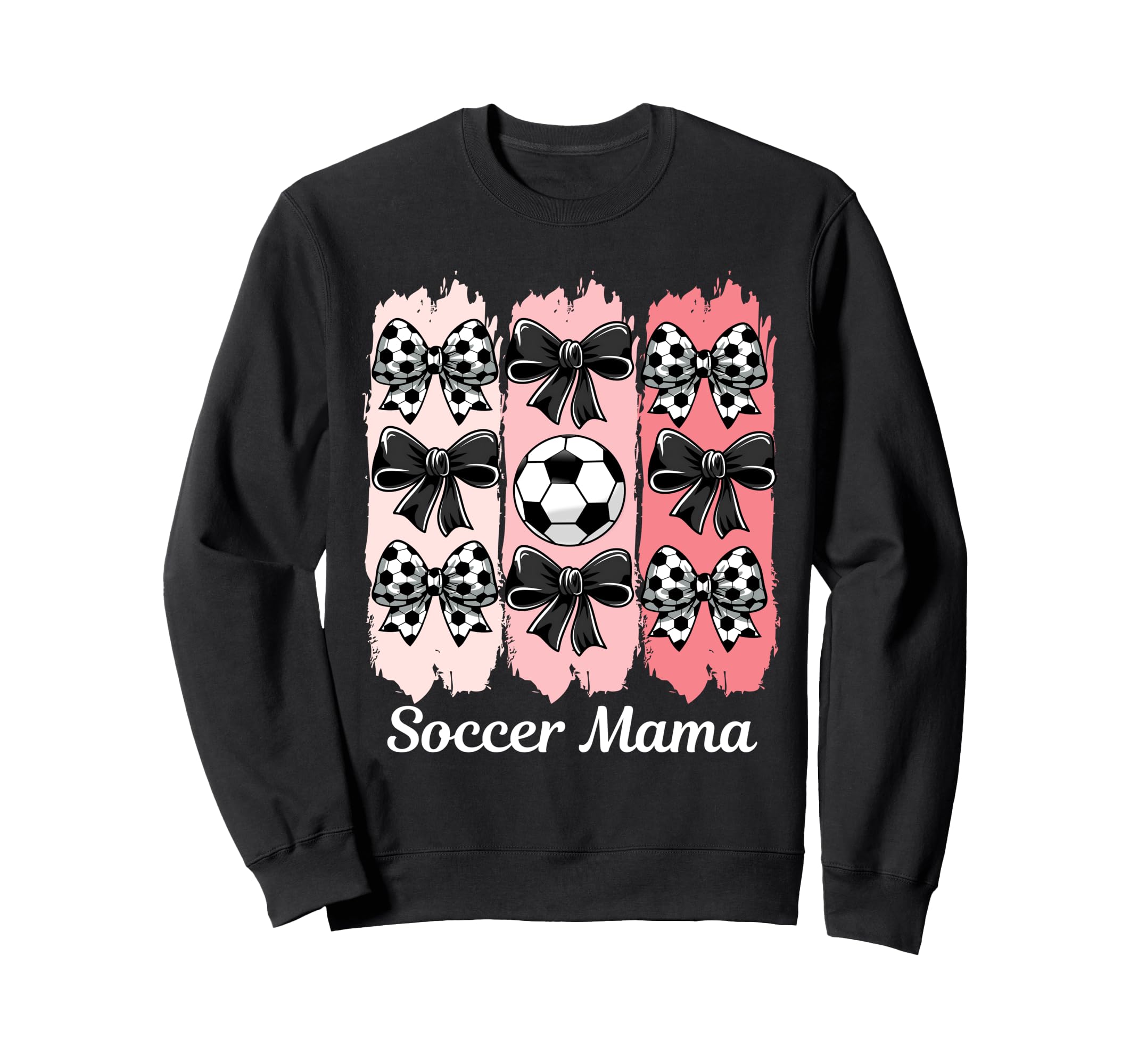 Soccer Mama Coquette Bow Soccer Mom Sweatshirt - Minimalist Print Unisex