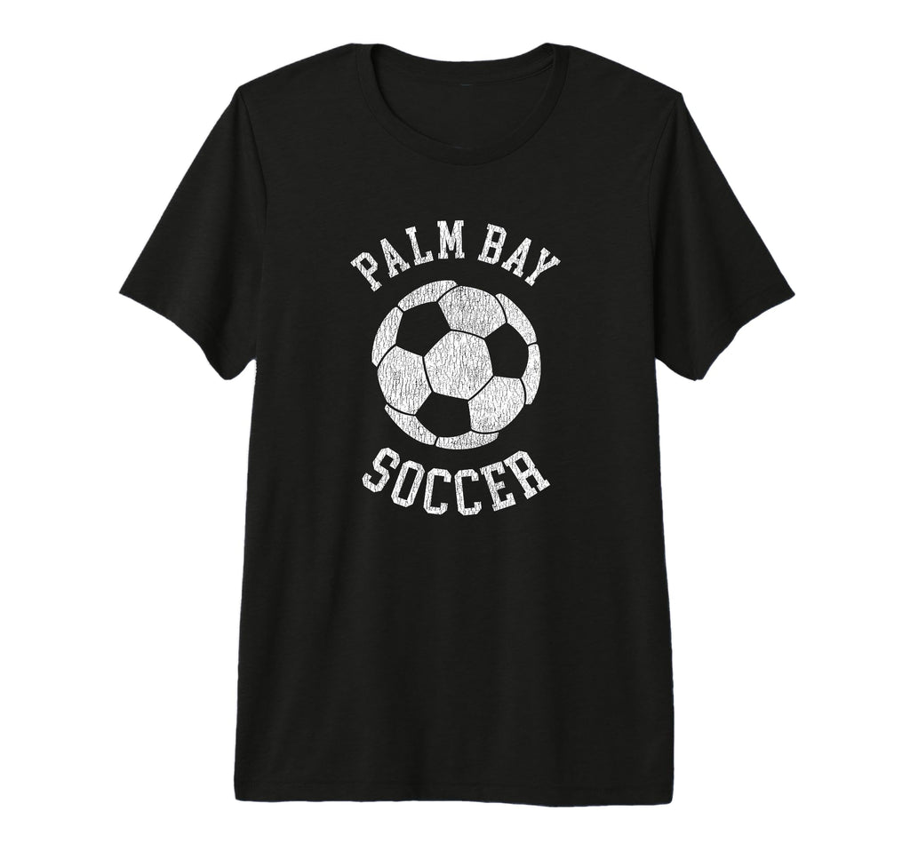 Palm Bay Soccer Distressed 90S Tri Blend T-Shirt - Graphic Print Men Women