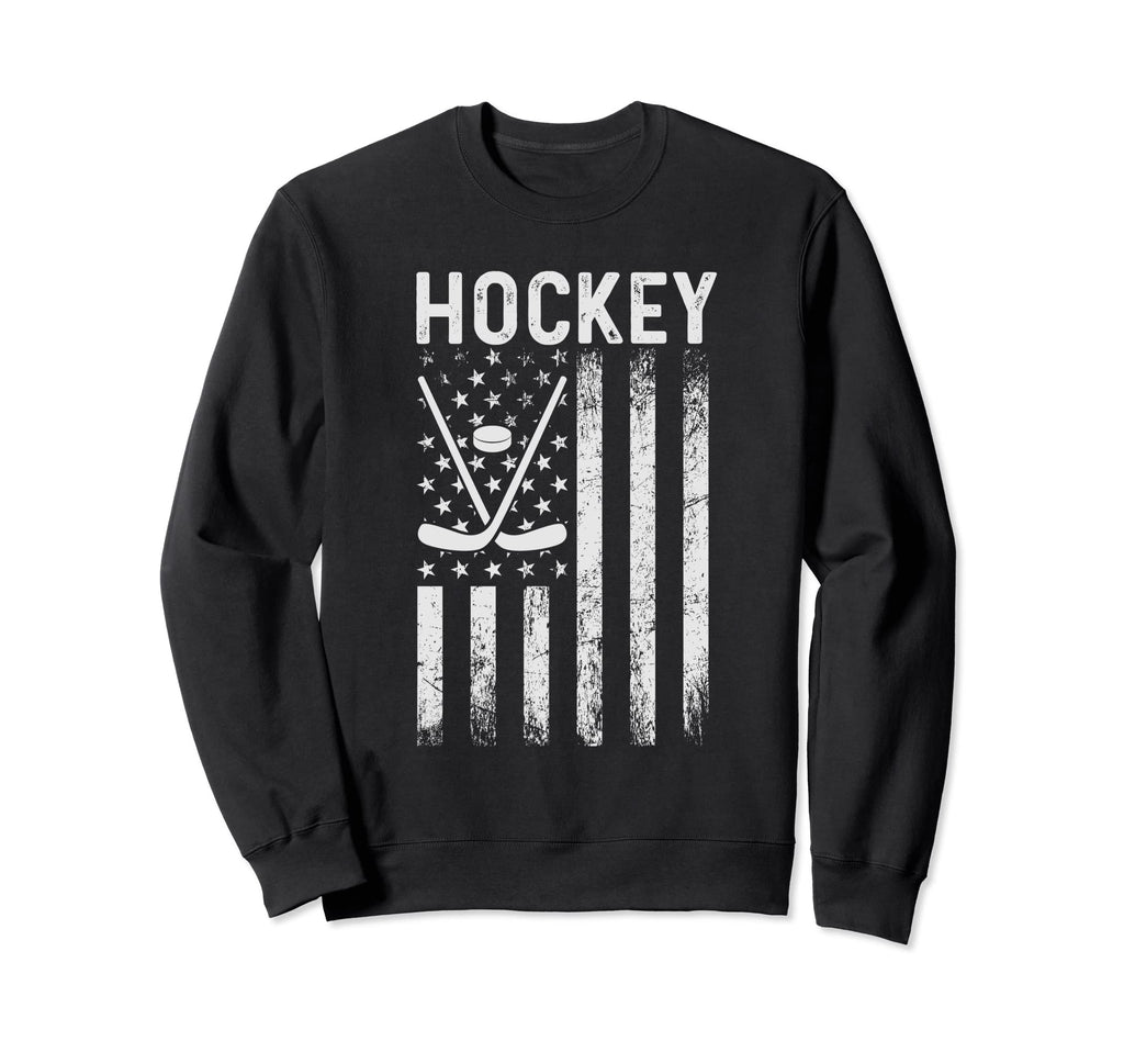 Us Ice Hockey Usa Practice Flag Sweatshirt - Streetwear Style Men Women