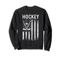 Us Ice Hockey Usa Practice Flag Sweatshirt - Casual Everyday Wear Unisex
