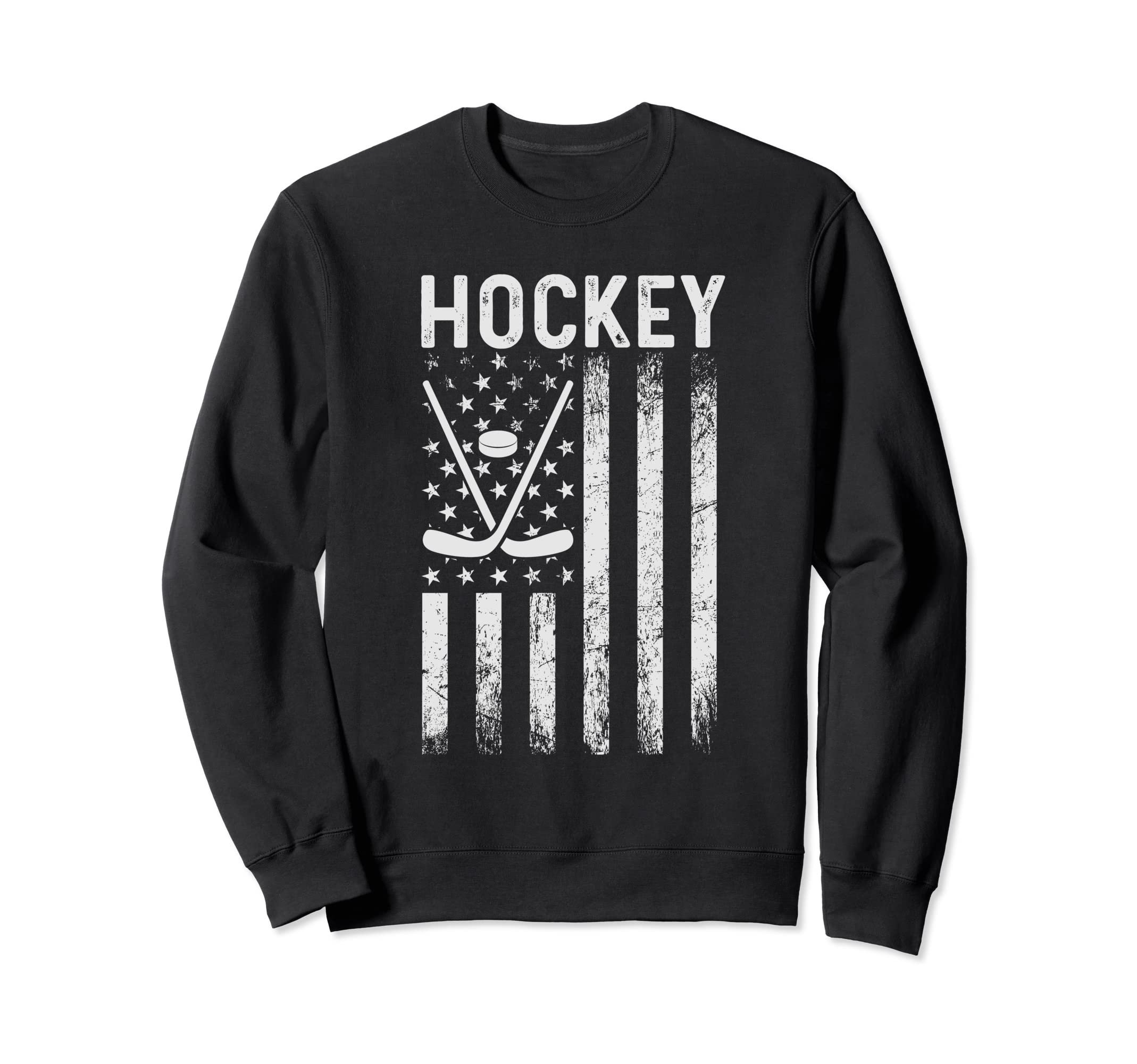 Us Ice Hockey Usa Practice Flag Sweatshirt - Casual Everyday Wear Unisex