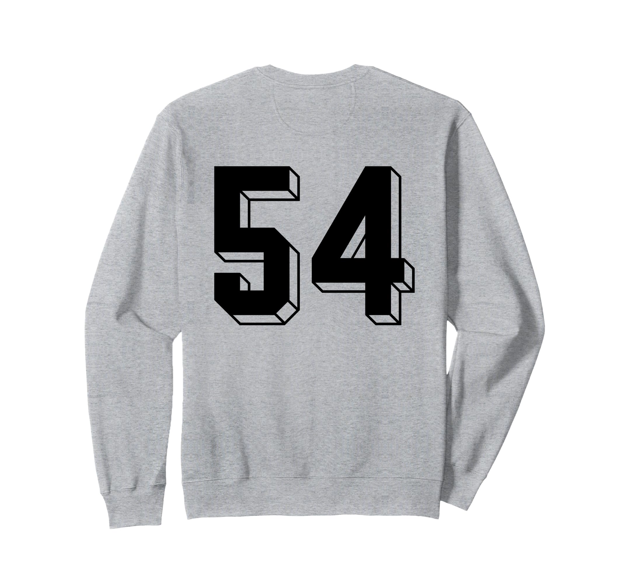 Number 54 Backside 80S 90S Team Sweatshirt - Aesthetic Graphic for Adults