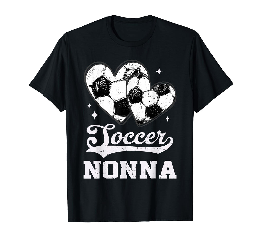 Soccer Heart Nonna Soccer Player T-Shirt - Trendy Graphic Men Women