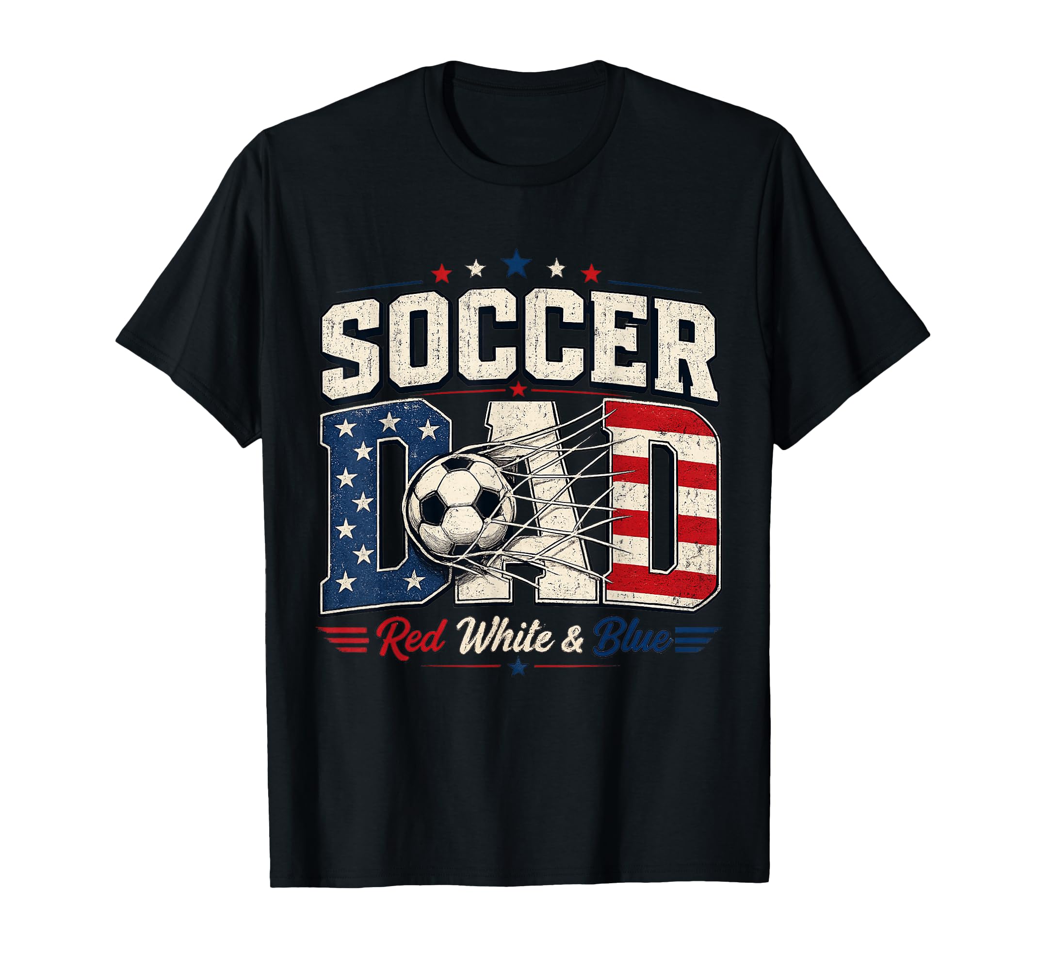 Funny 4Th July Soccer Dad Fathers T-Shirt - Fun Novelty Design Men Women
