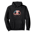 American Flag Soccer Ball Hoodie - Aesthetic Graphic Men Women