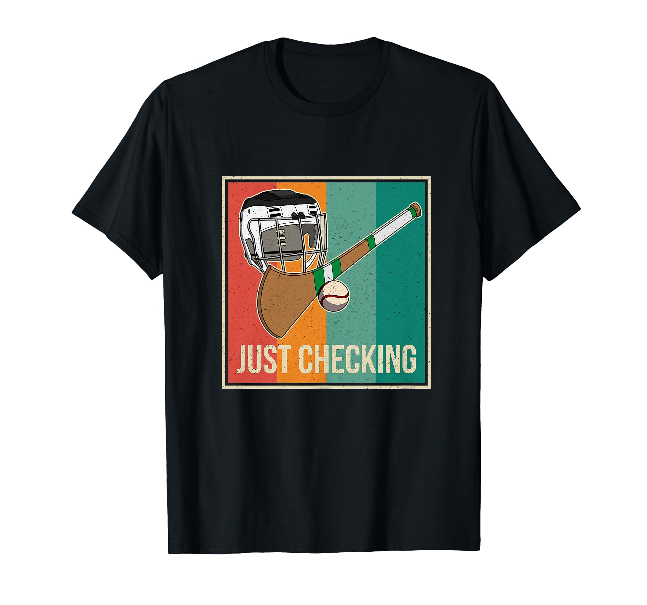 Hurling Helmet Athletic Goalkeeper T-Shirt - Casual Everyday Wear Unisex