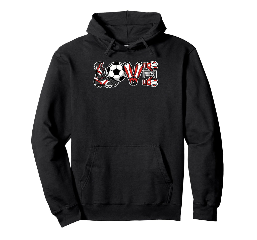 Love Soccer Ball Sports Soccer Player Hoodie - Streetwear Style Men Women
