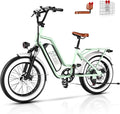 2 Seater Electric Bike, 48V 20AH(𝟗𝟔𝟎𝐖𝐇) Large Removable Battery, 𝟏𝟑𝟎𝟎𝐖 Peak Motor, 20"x 4.0" Fat Tire Ebike for Adults, 80+Miles Max,30+MPH, City Couple E Bike for All Terrain