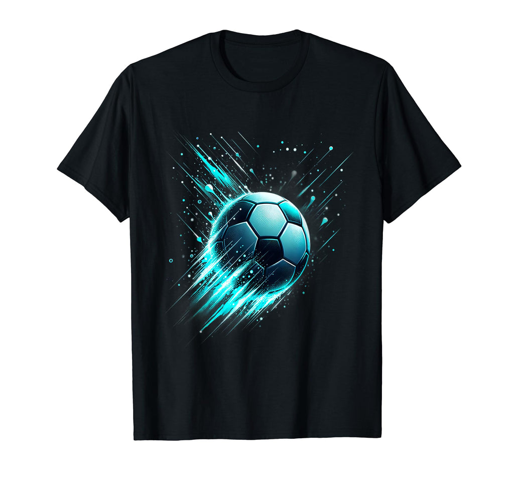 Soccer Ball Splash Dynamic Athlete T-Shirt - Unique Graphic Unisex