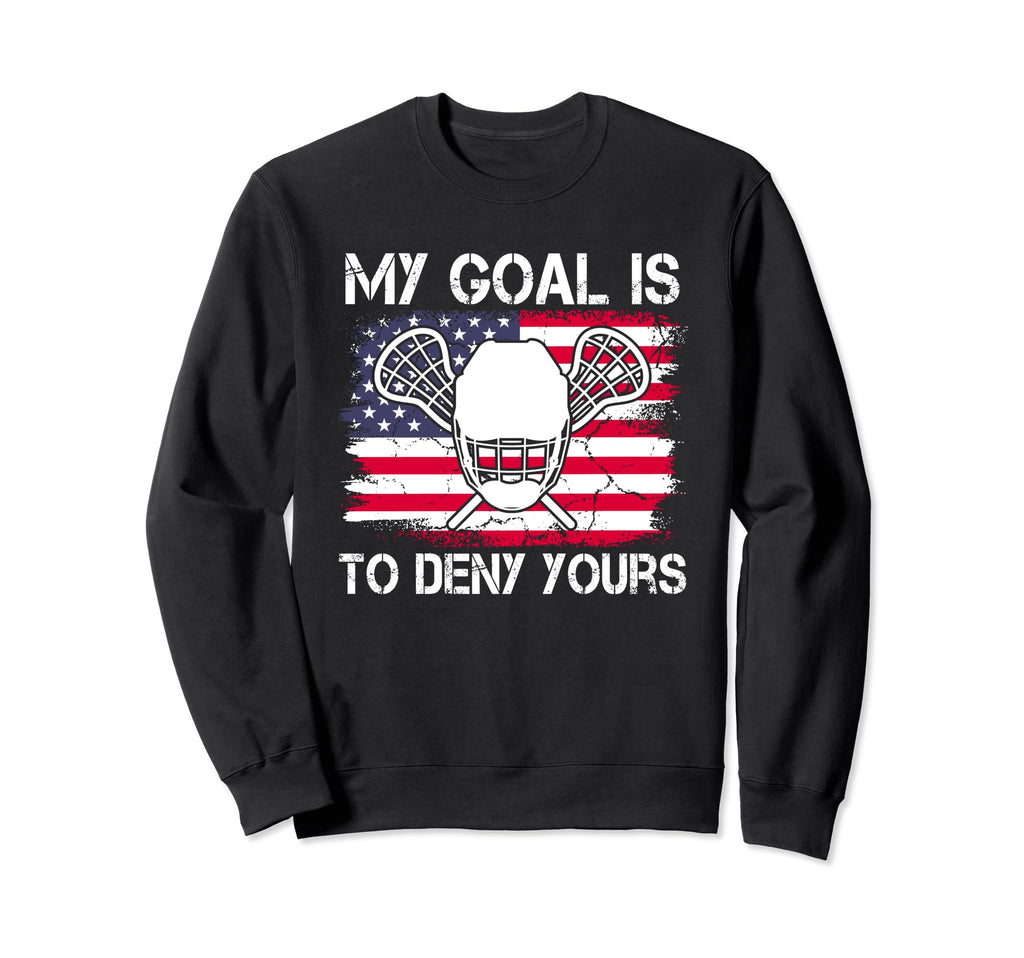 Lacrosse Goalie Lacrosse Player Lax Sweatshirt - Aesthetic Graphic Unisex