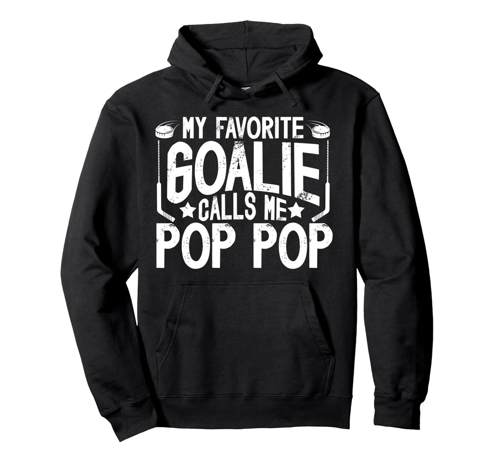 Proud Ice Hockey Goalie Pop Pop Ice Hoodie - Custom Art Print Unisex