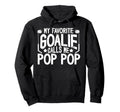 Proud Ice Hockey Goalie Pop Pop Ice Hoodie - Custom Art Print Unisex