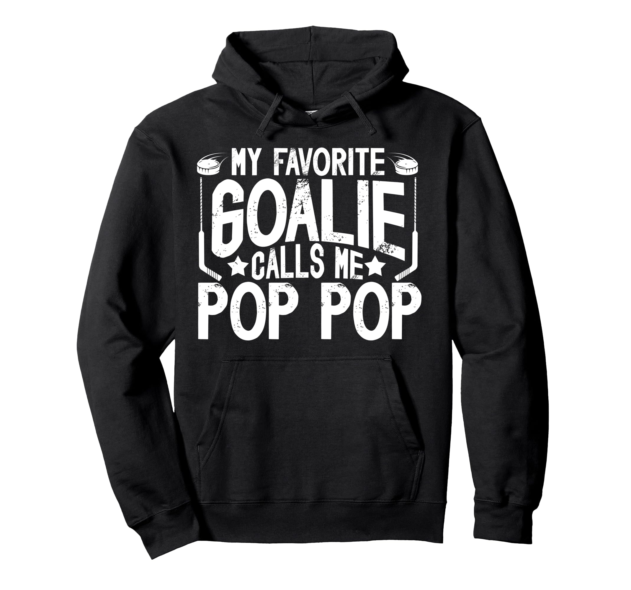Proud Ice Hockey Goalie Pop Pop Ice Hoodie - Custom Art Print Unisex