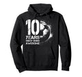 10Th Birthday Soccer Player Football 10 Hoodie - Unique Graphic Men Women