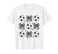 Soccer Ball Coquette Bow Soccer Ball T-Shirt - Streetwear Style for Adults