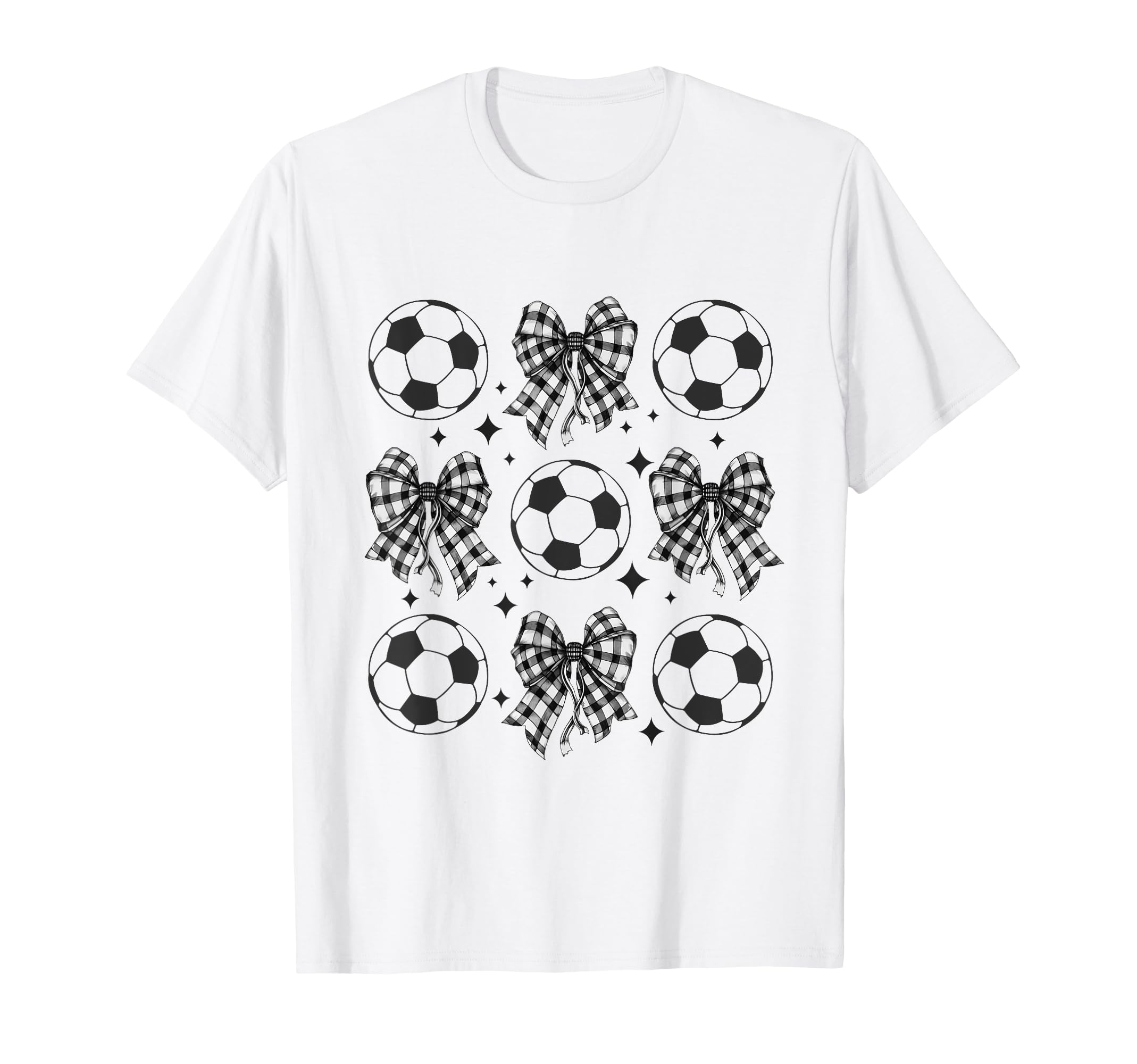 Soccer Ball Coquette Bow Soccer Ball T-Shirt - Streetwear Style for Adults