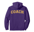 Coach Sports Trainer Yellow Back Hoodie - Minimalist Print Unisex