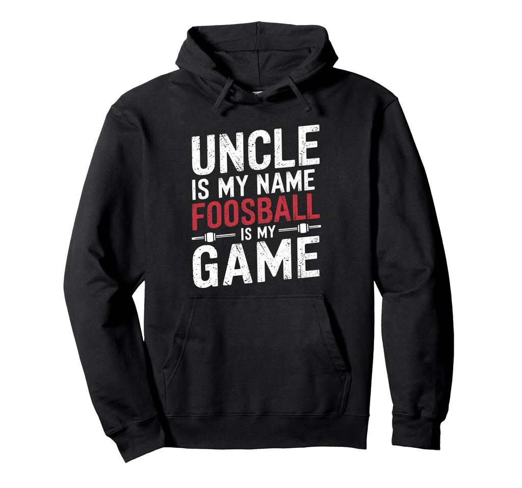 Funny Table Soccer Foosball Uncle Hoodie - Graphic Print Unisex