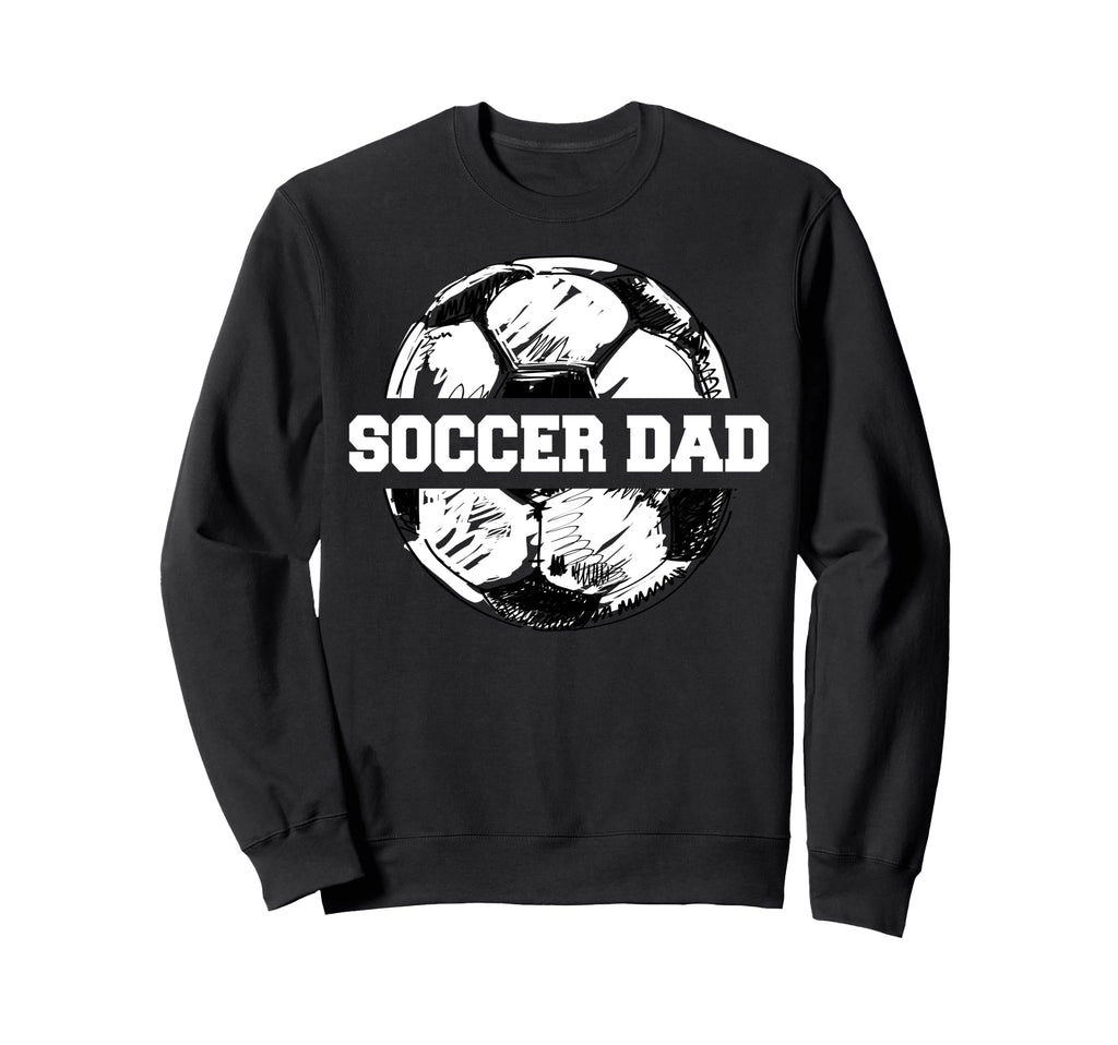 Soccer Dad Soccer Ball Split Funny Sweatshirt - Graphic Print Men Women