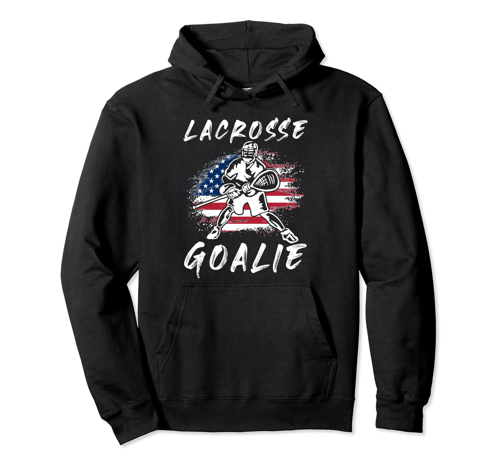 Lacrosse Goalie Lacrosse Player American Hoodie - Trendy Graphic Men Women