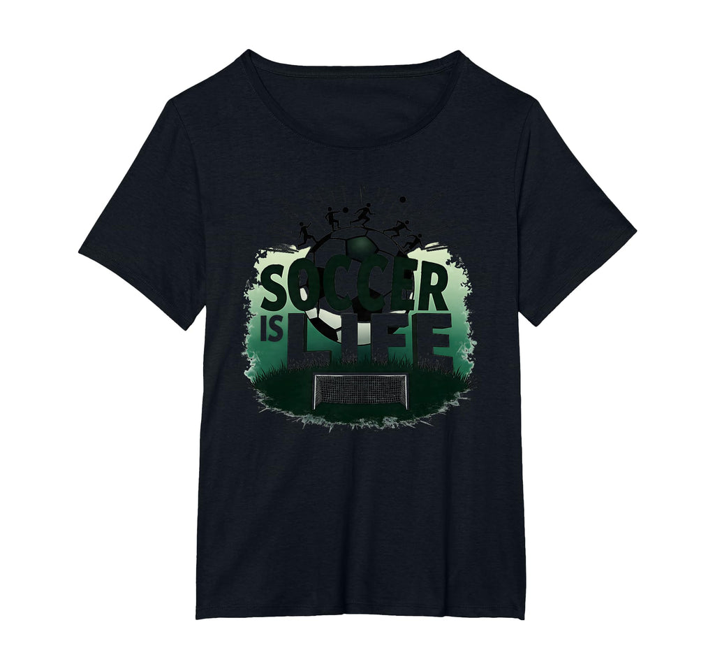Soccer Is Life Inspiring Football T-Shirt - Casual Everyday Wear Men Women