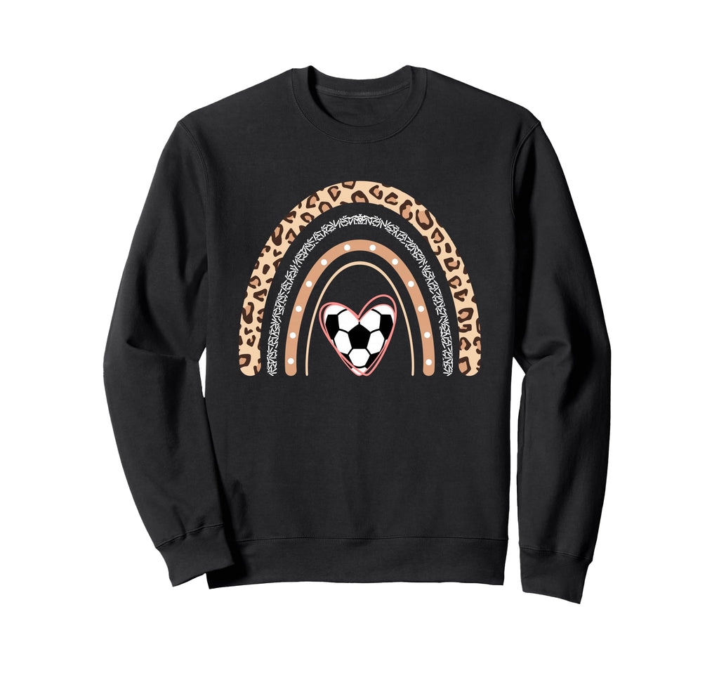 Soccer Heart Boho Rainbow Funny Sweatshirt - Streetwear Style Men Women