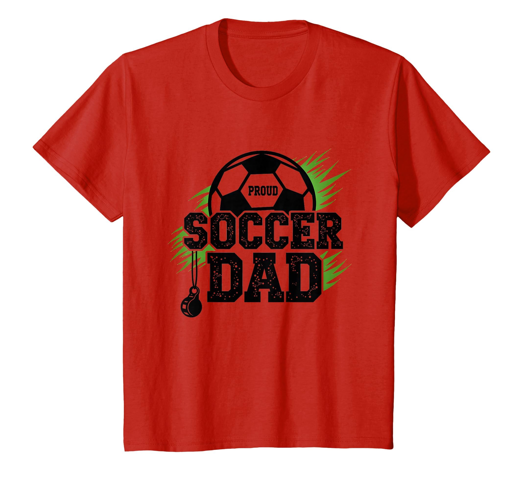 Proud Soccer Dad Whistle Sports Fan T-Shirt - Aesthetic Graphic Unisex
