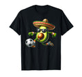 Soccer Lovers Cinco De Mayo Sombrero T-Shirt - Aesthetic Graphic Unisex