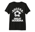 Soccer Great Grandma Soccer Ball T-Shirt - Trendy Graphic for Adults