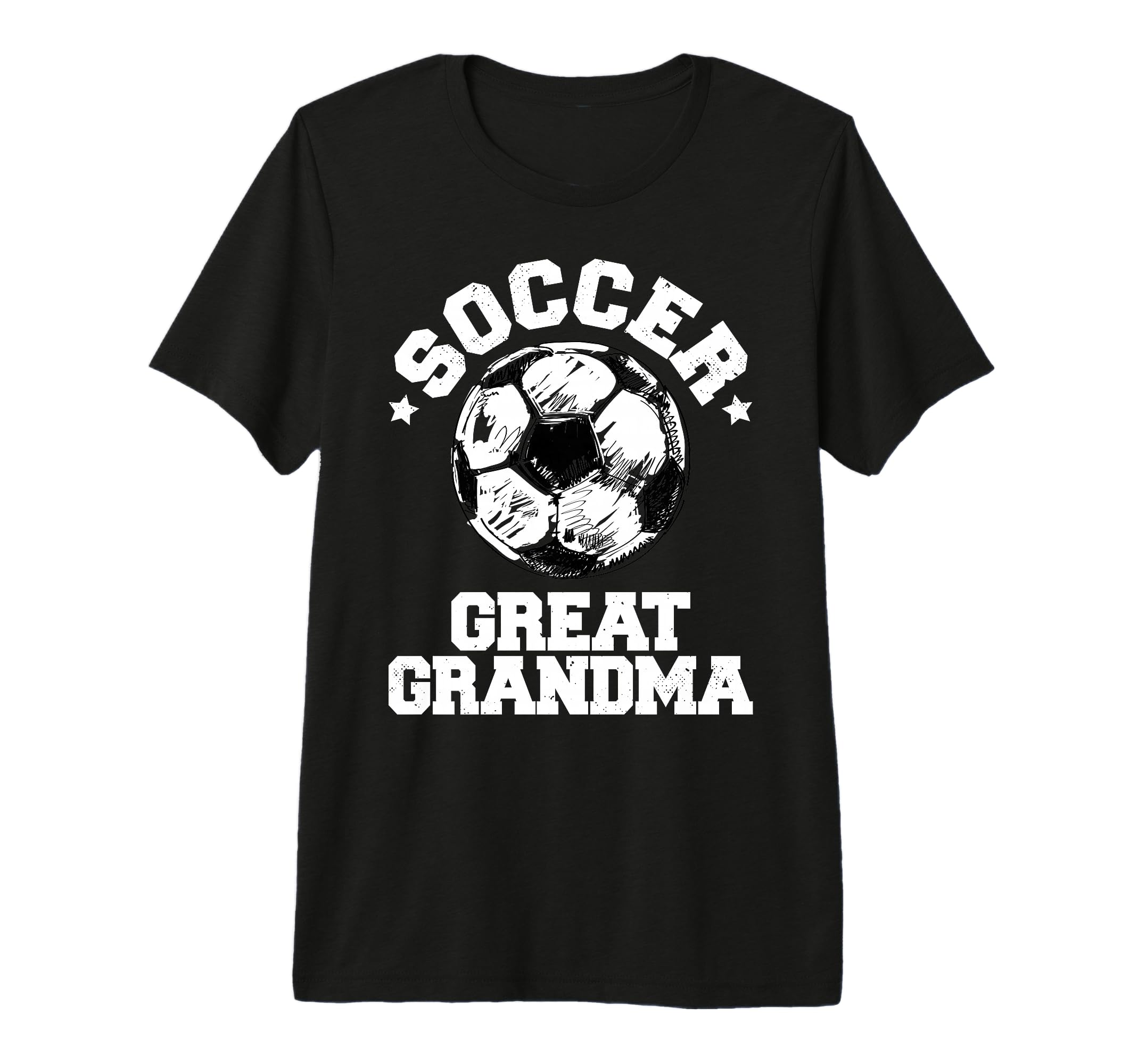 Soccer Great Grandma Soccer Ball T-Shirt - Trendy Graphic for Adults