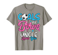 Gender Reveal Goals Or Bows Uncle T-Shirt - Custom Art Print Men Women