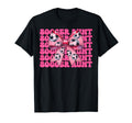 Womens Coquette Bow Ribbon Soccer Player Hoodie - Graphic Print Unisex
