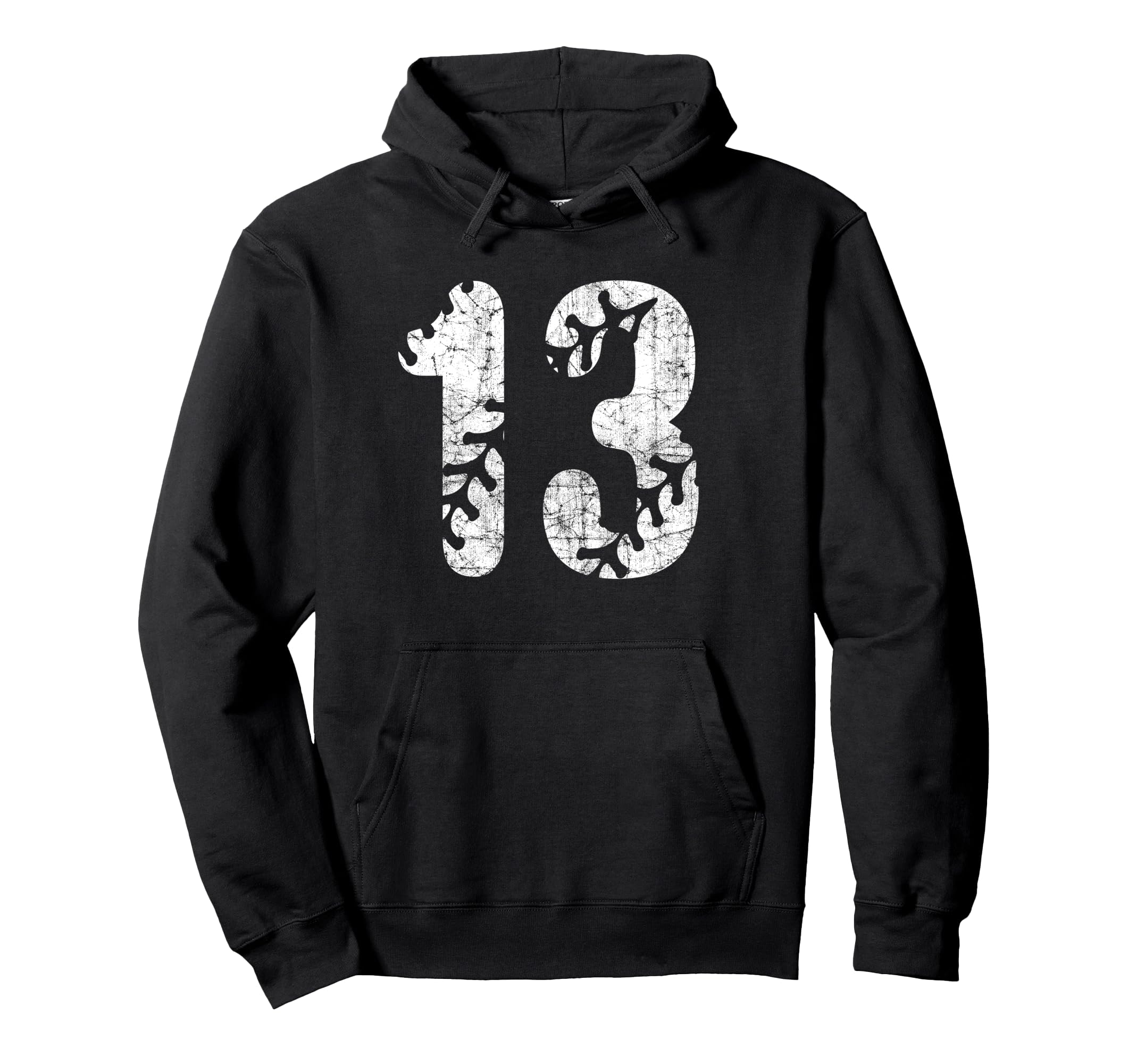 Baseball Softball Mom 13 Number 13 Hoodie - Fun Novelty Design for Adults