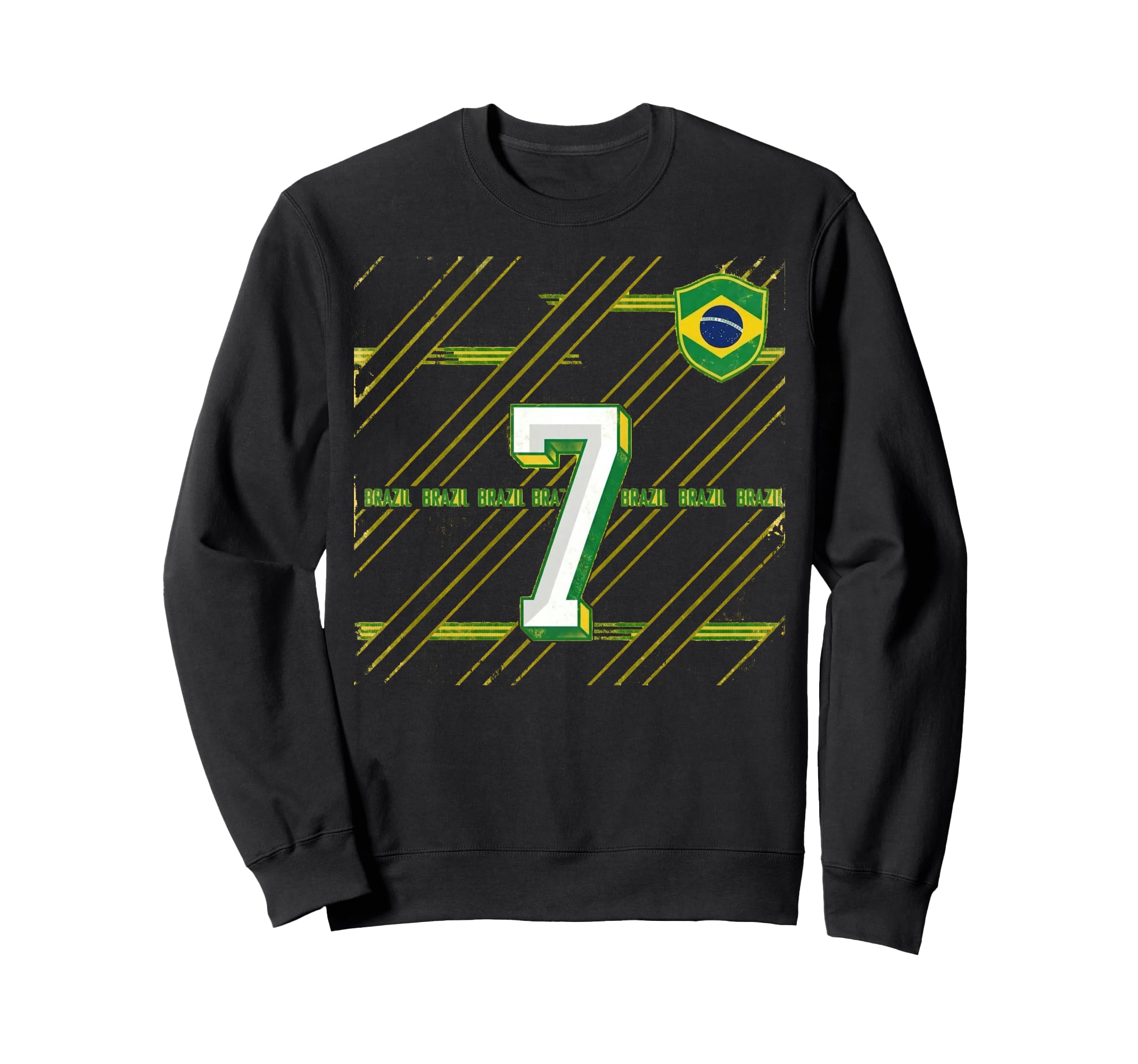 Brazil Gift Flag Brazilian Sweatshirt - Casual Everyday Wear for Adults