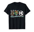 Peace Love Soccer Mom Dad Brother T-Shirt - Casual Everyday Wear Unisex