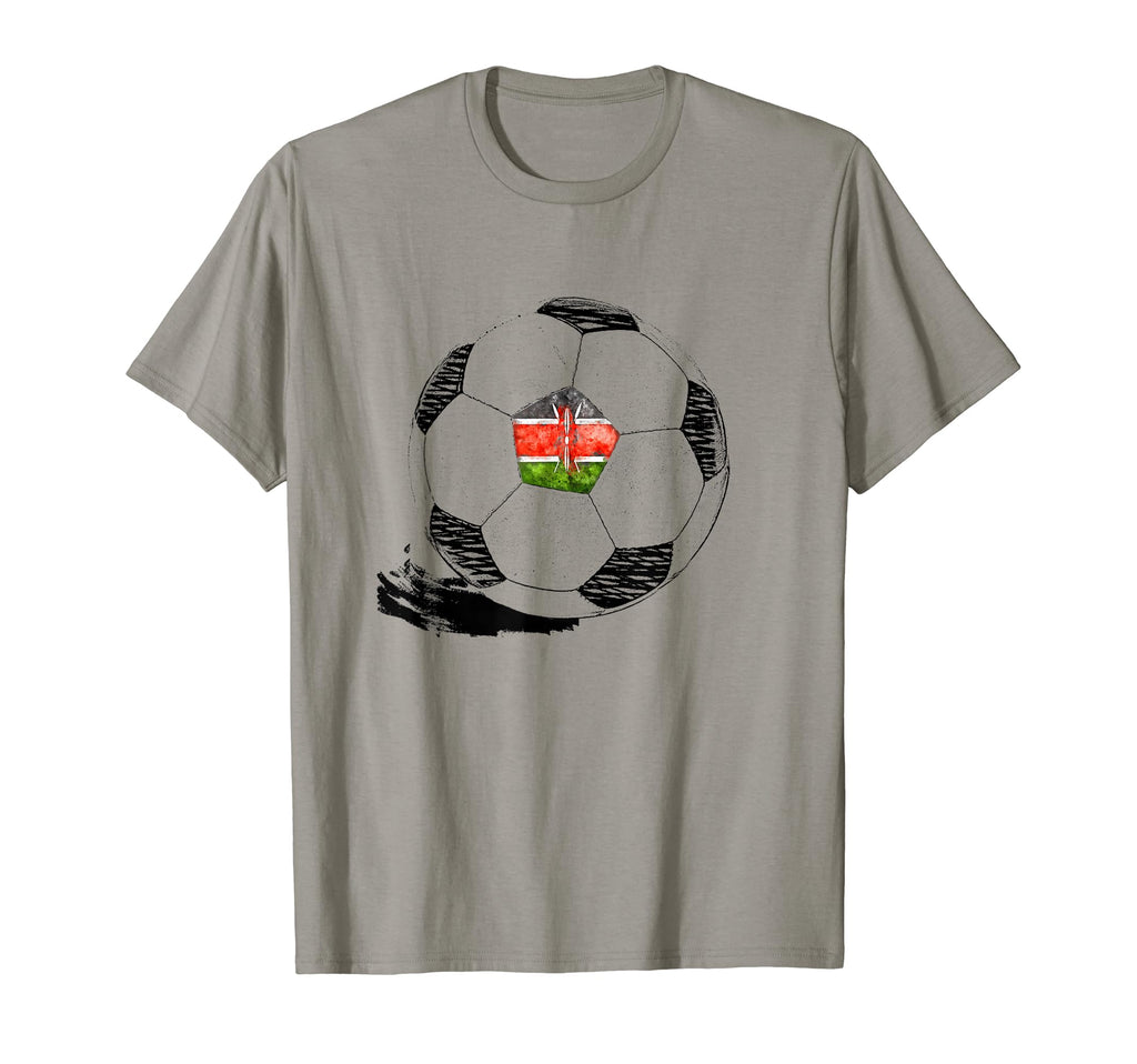Soccer Kenya Flag Kenyan Pride T-Shirt - Trendy Graphic for Adults