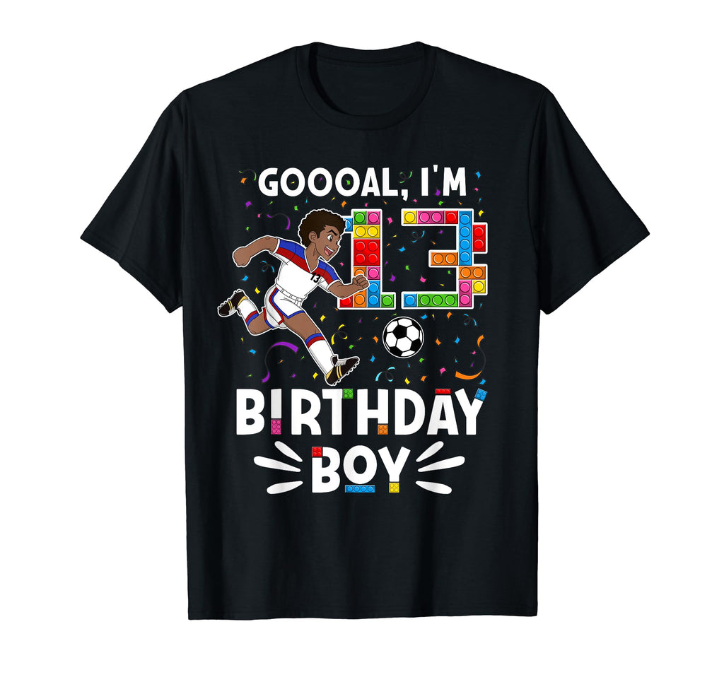 Mens Goooal Im 13 I Building Blocks I T-Shirt - Novelty Apparel Men Women
