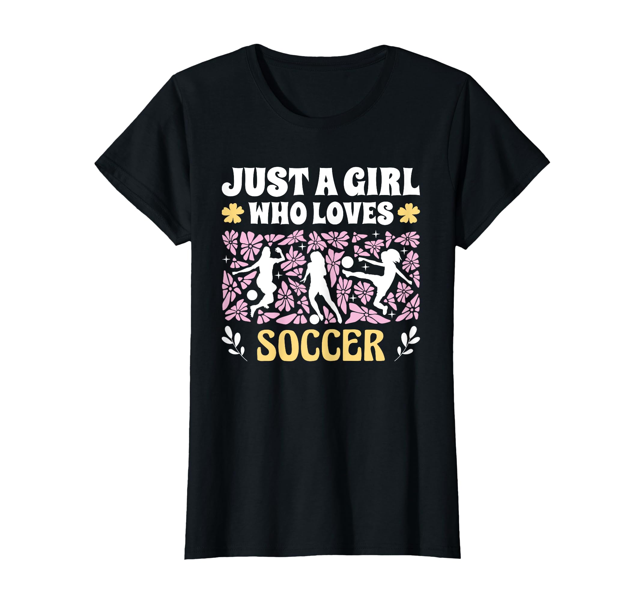 Just Who Loves Soccer Soccer T-Shirt - Aesthetic Graphic Unisex