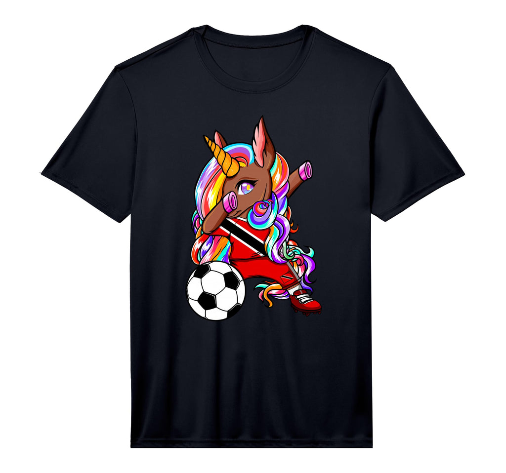 Dabbing Brown Skin Unicorn Trinidad T-Shirt - Streetwear Style Men Women