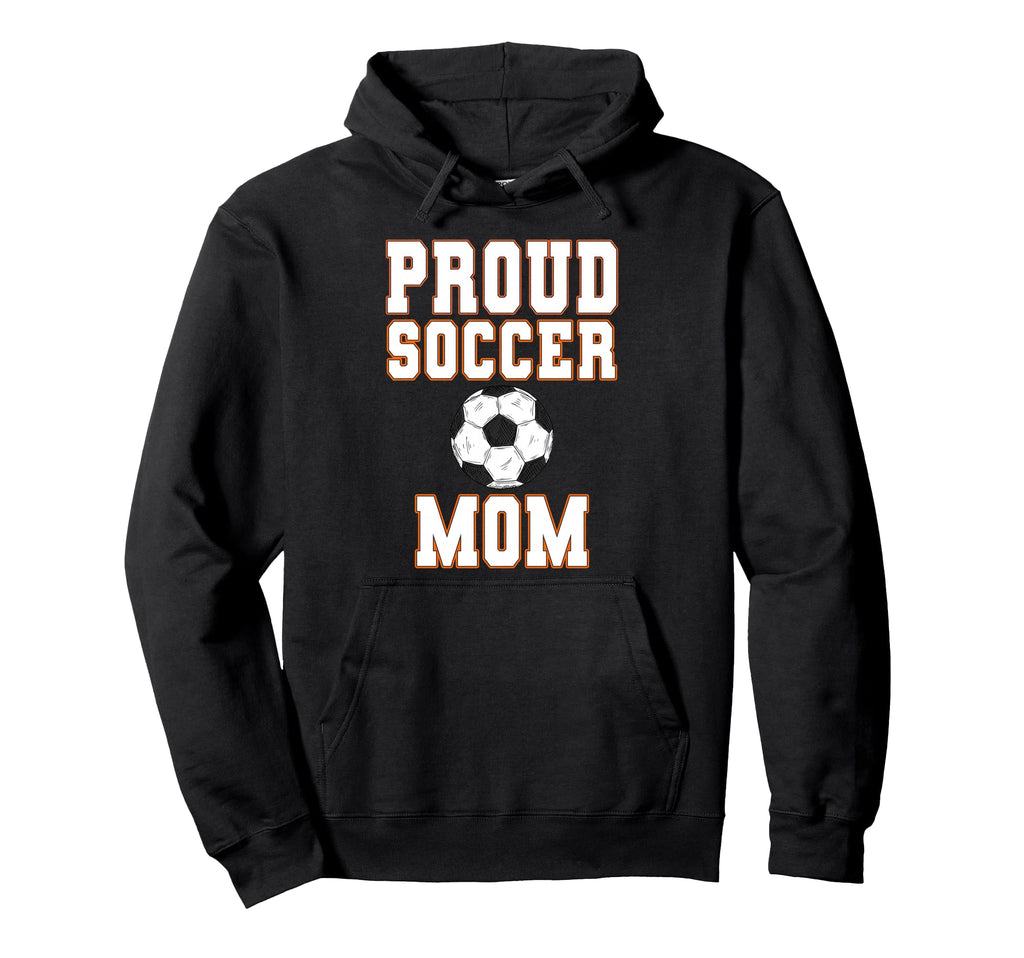 Proud Soccer Mom Game Day Sports Hoodie - Minimalist Print for Adults