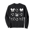 Coquette Soccer Bow Cheer Sweatshirt - Casual Everyday Wear Men Women