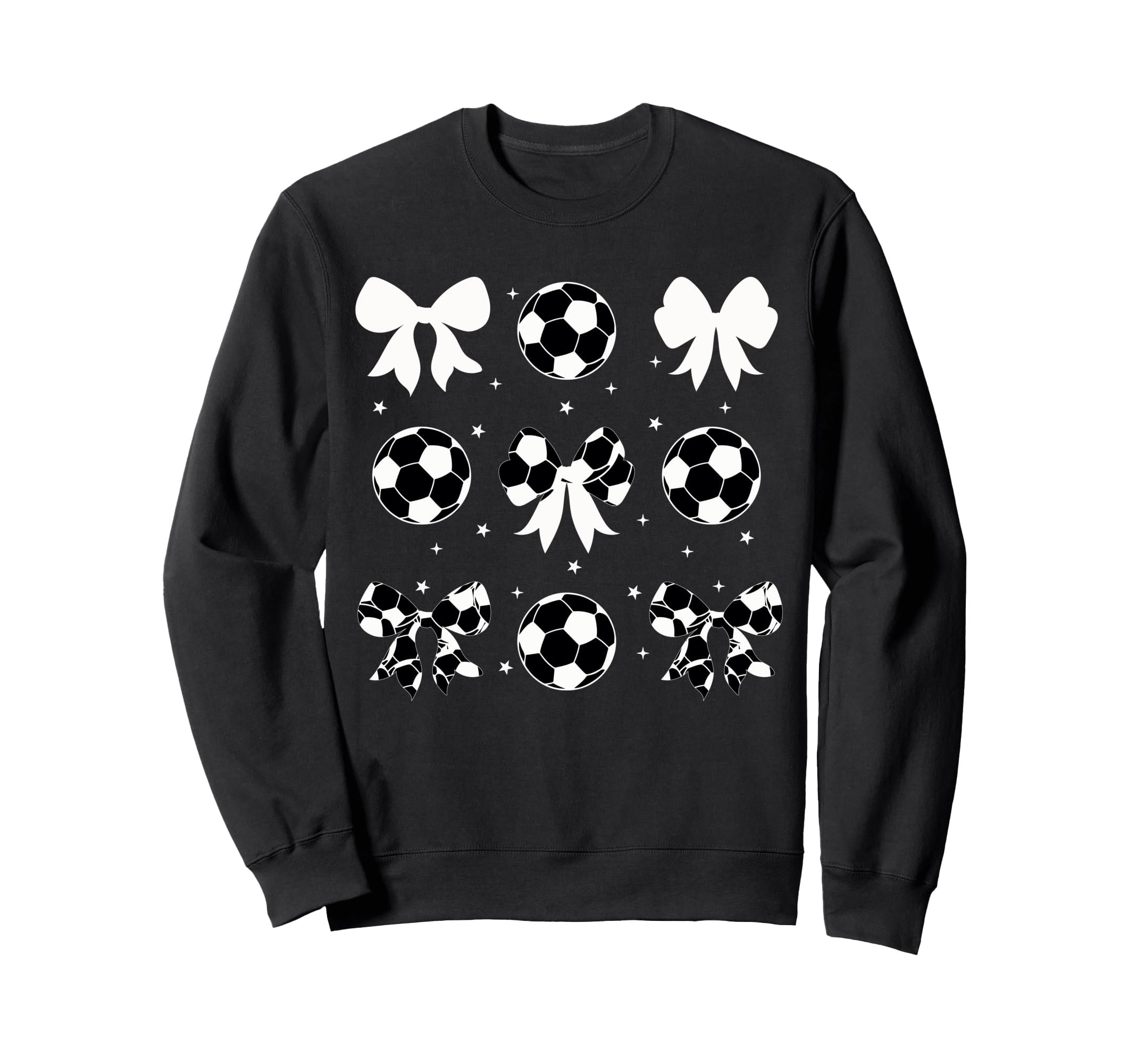 Coquette Soccer Bow Cheer Sweatshirt - Casual Everyday Wear Men Women