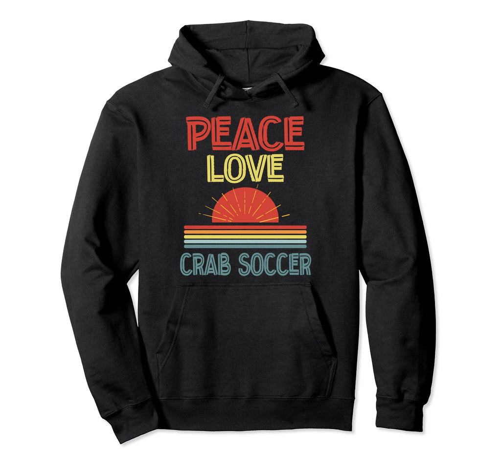 Piece Love Crab Soccer Funny Hoodie - Minimalist Print Men Women